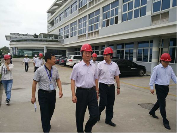 海门市长一行国庆节前检查米兰平台-米兰官方网站（中国）药业